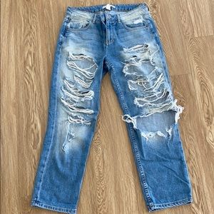 Alice + Olivia distressed jeans